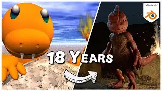 This sculpt took me 18 years - Sculpting Charmeleon in Blender