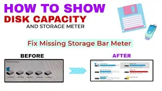Hard Disk Drive Space Usage Bar Missing Not Showing Windows 10, 11, 7, 8.1 | On Disk Storage Meter