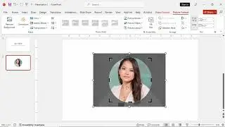 How to crop a picture into a circle in PowerPoint mac