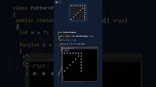 Pattern program in Java - Arrow pattern in less than 60 seconds 