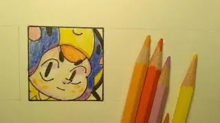 Как нарисовать аватарку Беи из Brawl Stars