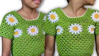 Súper Fácil 😮💯 patrón de blusa tejida en crochet