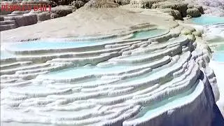 Stunning landscape formed by calcium carbonate dissolved in spring water in China