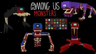 30+ MONSTERS !! AMONG US MONSTERS ADDON !! SEMUA AMONG US JADI MONSTER !!