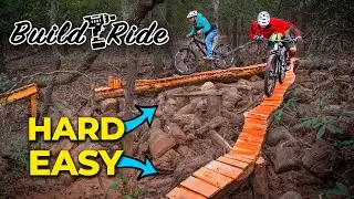 Building a skinny “snake tongue” bridge for mountain bikes