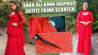 Creating Sara Ali Khan's Outfit from Scratch by Needle Girl