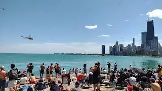 Chicago Air and Water Show 2024 - F-35 Fighter Jet Flyby