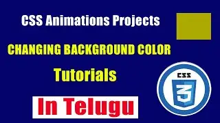 CSS Changing Background Color ANIMATION TUTORIALS IN TELUGU