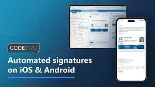 Automatic email signatures on iOS & Android mobile devices