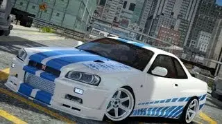 GTA IV Nissan Skyline R34 Crash Testing - Insanegaz