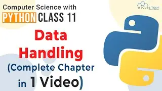 Full Chapter- Data Handling | ONE SHOT VIDEO with PROGRAMS | Python Class 11 Computer Science CBSE