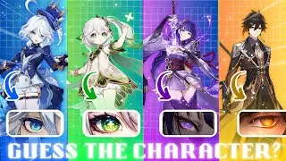 I Tried Guessing Genshin Impact Characters By Their Hair and eye's || Cns Gaming