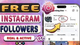 How to Get FREE Instagram Followers ❤️ Grow on Instagram 2025 (Easy & Fast✅)