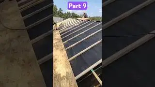 How to make a roof in a frame house. Installation of flexible tiles. 