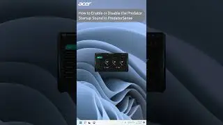 How to Enable or Disable the Predator Startup Sound in PredatorSense
