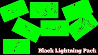 Black Lightning Green Screen Pack HD
