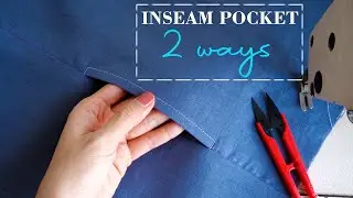 [✅2 WAYS] How To Sew Inseam Pockets | Sewing Techniques For Beginners | Thuy Sewing