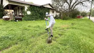 NOBODY knew I would find a SIDEWALK underneath all this grass