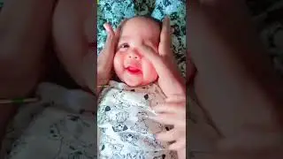 baby face massage#shorts #trending #ytshorts #viral # baby oil massage