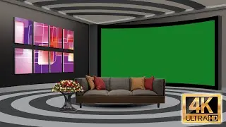 4K Green Screen Virtual Studio For Kinemaster, Adobe Premiere, Adobe After Effects and Edius