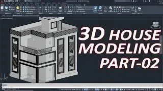 AutoCAD 3D House Modeling In Hindi | MICROCADD SOLUTIONS | Full AutoCAD Civil 3D Course | Part-02.