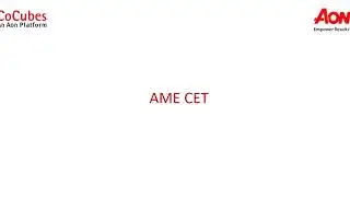 AME CET 2024 Online Examination Process