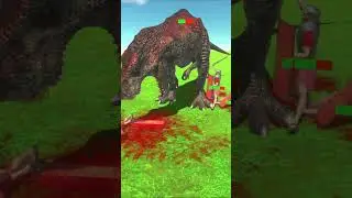 T-REX VS 5x ROMAN SOLDIERS - ARBS - Animal Revolt Battle Simulator  #battle #battlesimulator #games