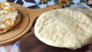 Homemade Storable Pizza Crust(Dough) No yeast No Oven Recipe By Food Fusion