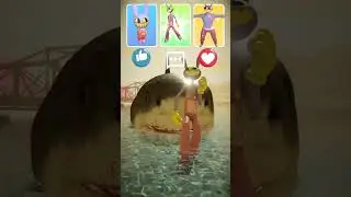Jax VS OHIO Baby Shark Level 1➡️2➡️6974 V2 POV Version in beach