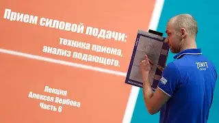 Алексей Вербов о приеме силовой подачи. Анализ подающего, техника приема и стойка.