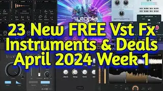 23 Best New FREE VST Plugins, Vst Instruments, Sample Packs & Plugin Deals - APRIL 2024 Week 1