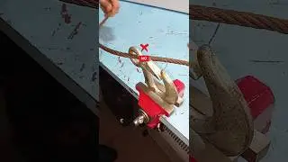 Really practical Tip and Trick! How to quickly make a reliable loop on a steel cable yourself? 