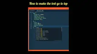 how to make the text go to  top in html &css?how to make elements go to top