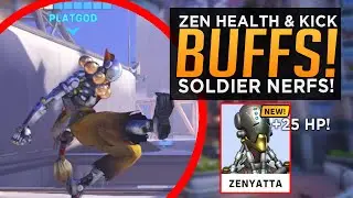 Overwatch 2: Zenyatta Health & Kick BUFFS! - Soldier Nerfs!