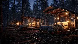 Forgotten Abandoned Train in the Rainy Forest 🌧️🌳| Haunting Train Ambience & Rain Sounds