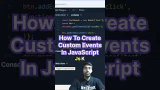 ✅ How to create custom events in Javascript 