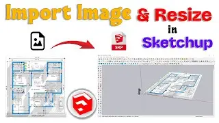 How to resize imported image in SketchUp | sketchup scale image to size | sketchup resize image