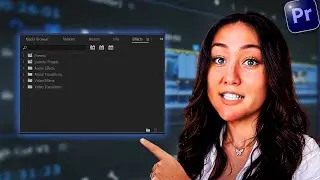 How to open effects panel in Premiere Pro