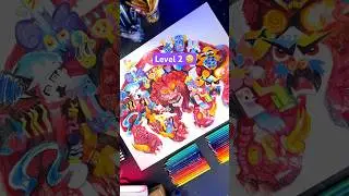3 Levels of drawing DOODLE ART!