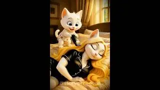 🤯🐾 the kitten cut mom's hair and regretted it 🐾😱 #cats #cat #ai #story #kitty #kitten #shorts