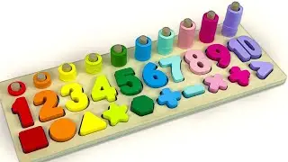 Best Learn Numbers, Counting, Shapes with Activity Puzzle | Preschool Toddler Learning Toy Video