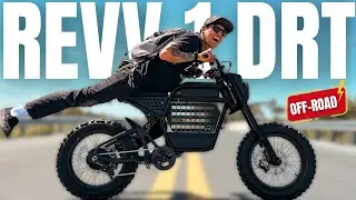Ride1Up Revv 1 DRT: Off Road Electric Moped BEAST! SPEED Test, Review & RACING!