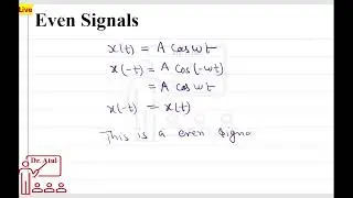 L105_2 Classification of Signals, Even and odd Signals