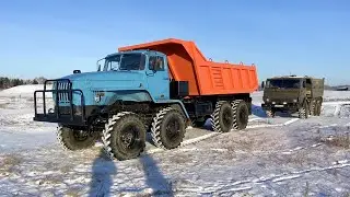 Вездеход 8x8 УРАЛ 4320 + 6x6 КамАЗ 4310 полный привод. Обзор и Тест-Драйв Технолог.