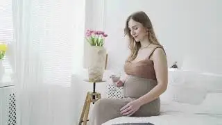 Pregnant Women Drinking water free HD stock videos | Free Stock footage | 