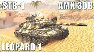 STB-1, AMX 30B & Leopard 1 ● WoT Blitz