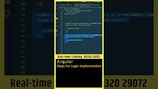 Angular Tutorial (How to Implement Login) UI, angular course, Angular In Telugu, Frontend #shorts