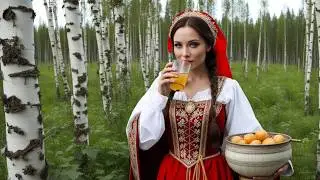 Татьяна Куртукова - Матушка Земля, белая берёзонька - нарисованный и анимированный Нейросетью.