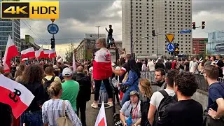 Warsaw Remembrance Day Walk - 2023 | Poland - Warsaw Walking Tour [4K HDR]