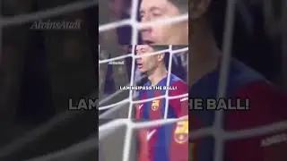 Lewandowski refuse to shake hands with 16 year old Lamine Yamal for not passing the ball